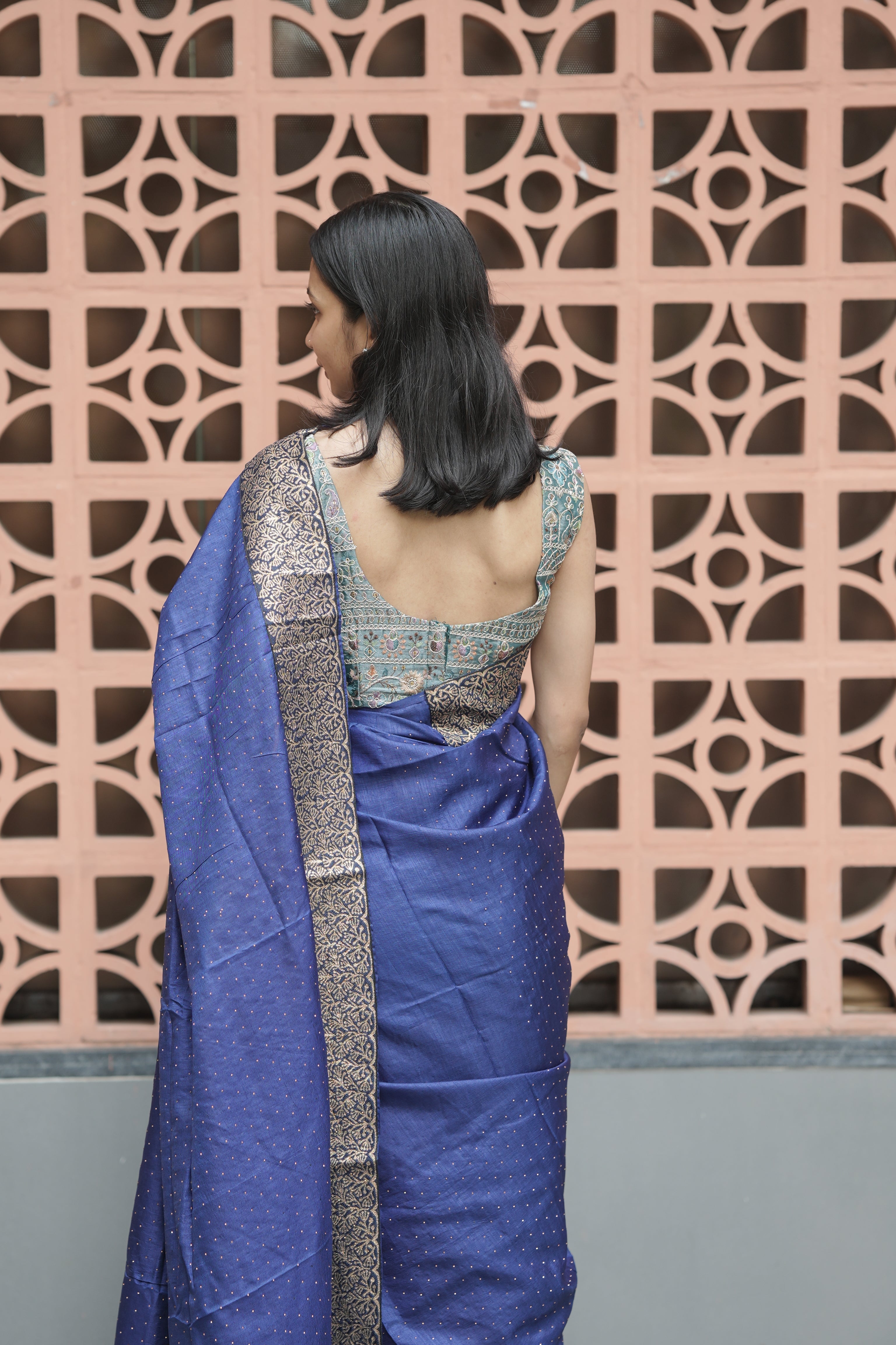 New Georgette Saree with Luxury Lace Border
