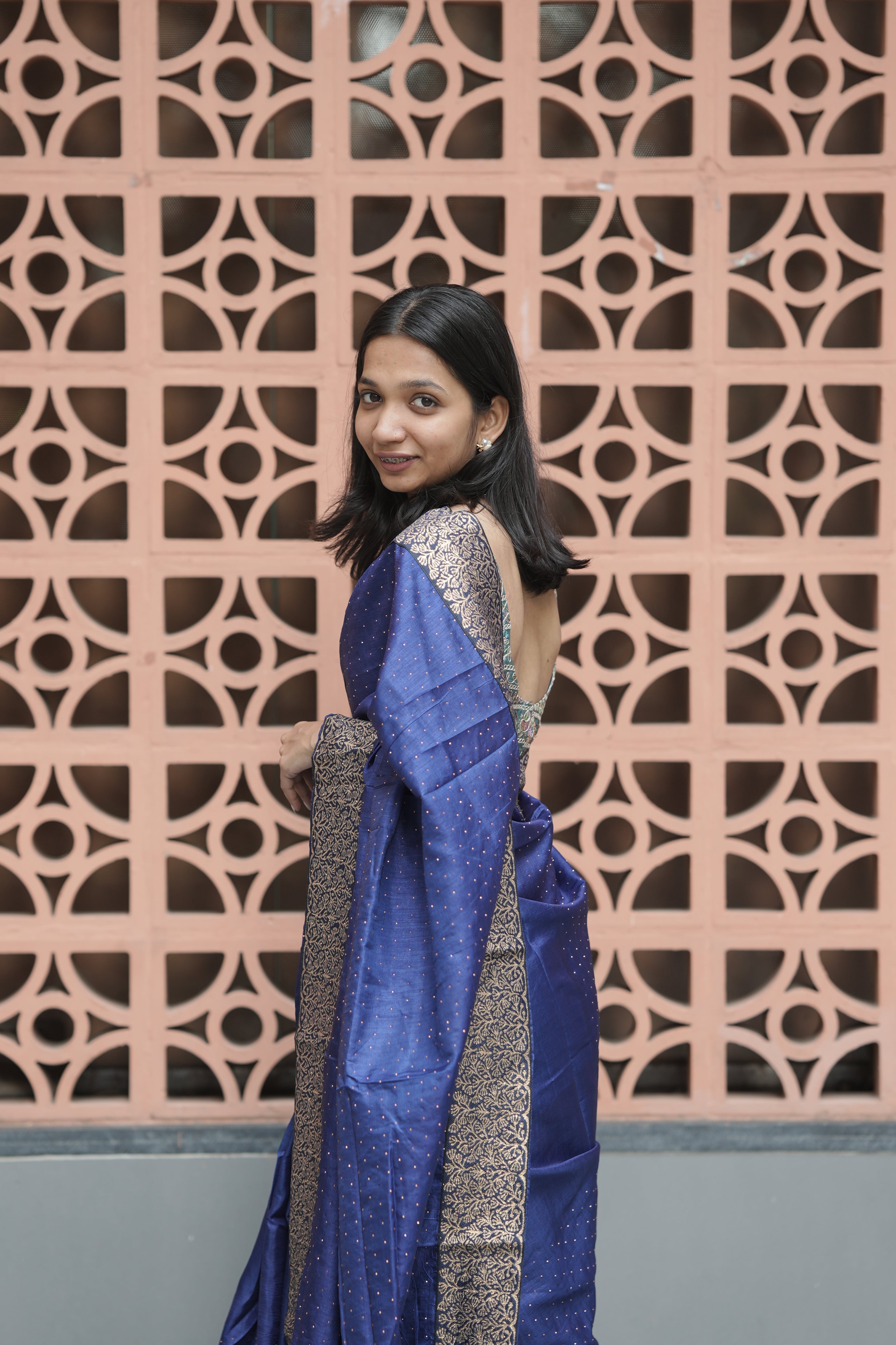 New Georgette Saree with Luxury Lace Border