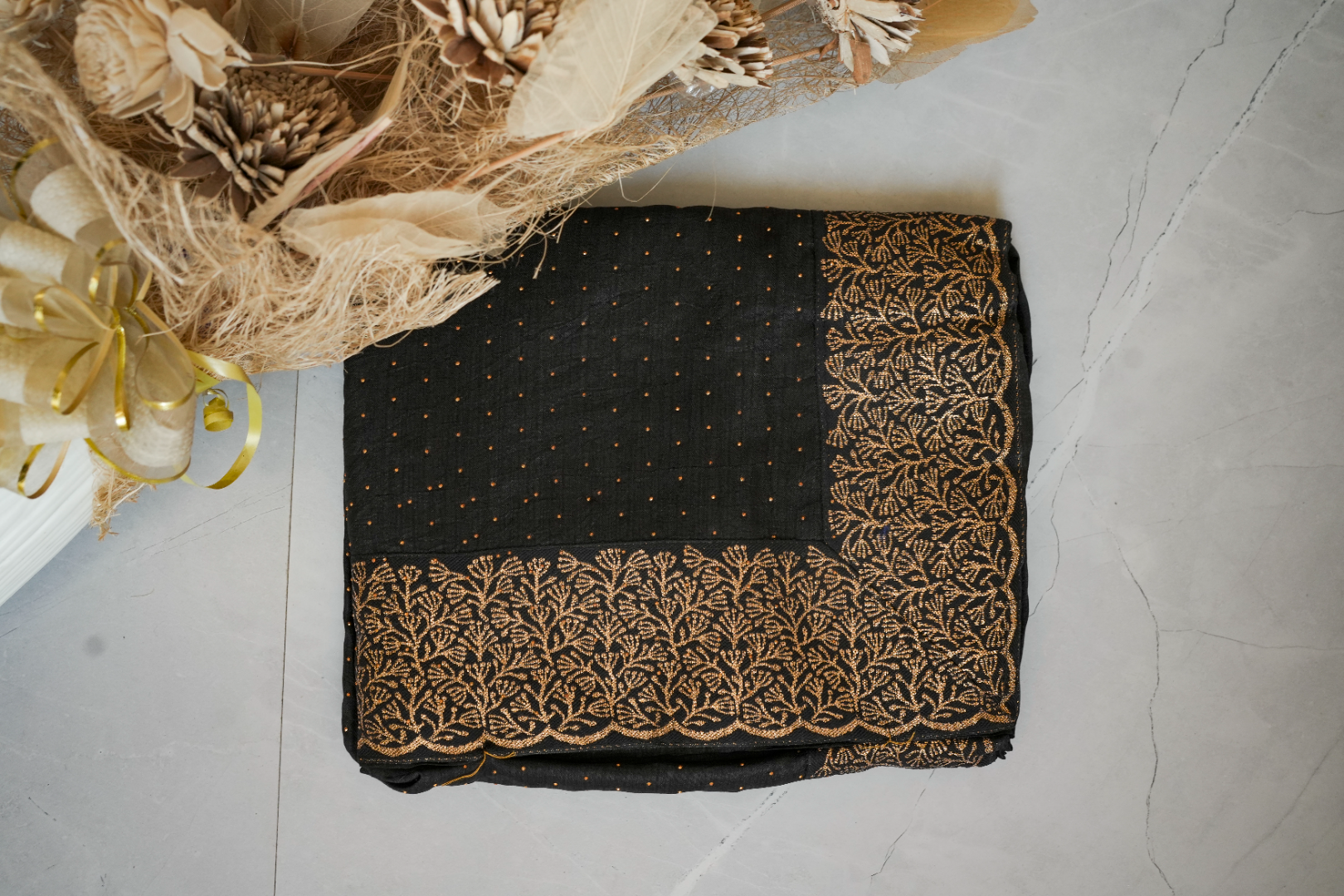 New Georgette Saree with Luxury Lace Border