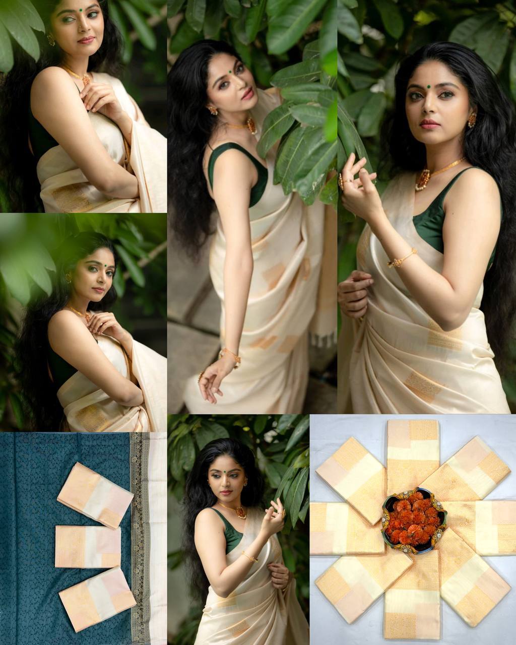 Graceful Ivory Soft Silk Saree with Subtle Gold Zari Weaving, Minimalist Elegant Design, and Classic Festive & Traditional Appeal