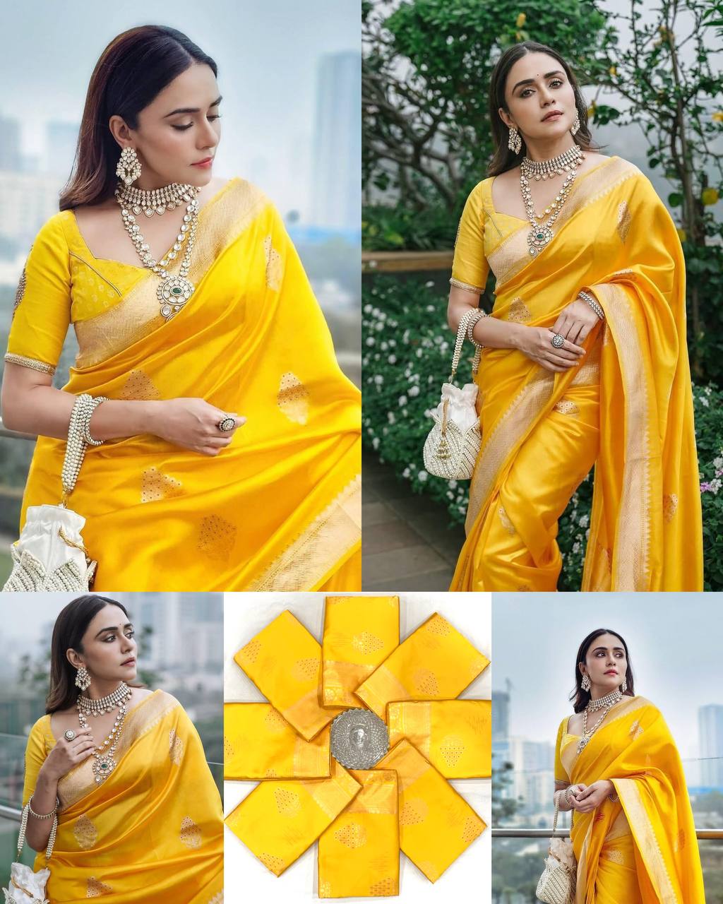 Radiant Yellow Soft Silk Saree with Elegant Gold Zari Weaving, Classic Border, and Timeless Festive & Wedding Wear Appeal